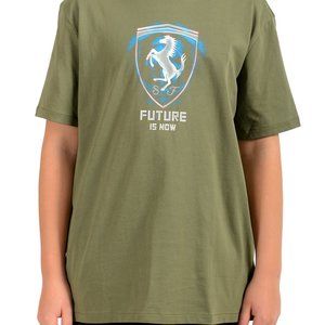 Scuderia Ferrari Boys "Future Is Now" Green Short Sleeve Crew Neck T-Shirt